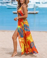 Cupshe Women's Neon Island Tropical Cover-Up Kimono