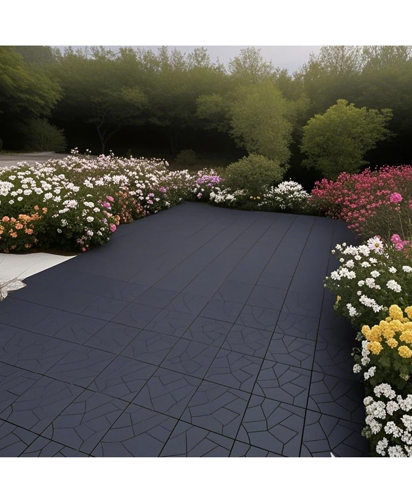 12" Deck Tiles, Diy Interlocking, Indoor/Outdoor, Easy Install