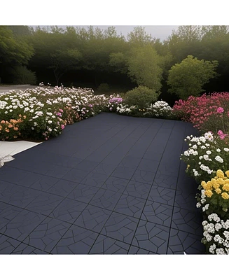 12" Deck Tiles, Diy Interlocking, Indoor/Outdoor, Easy Install