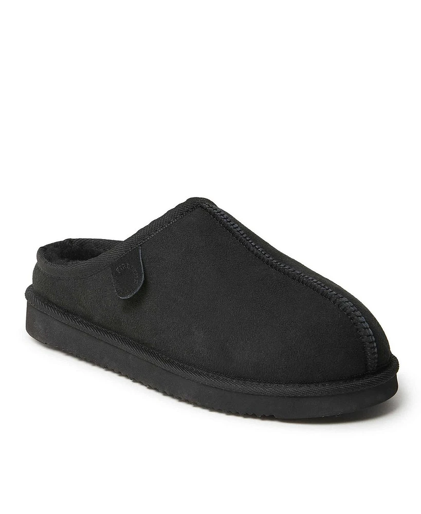 Dearfoams Men's Fireside By Grafton Genuine Shearling Clog Slipper