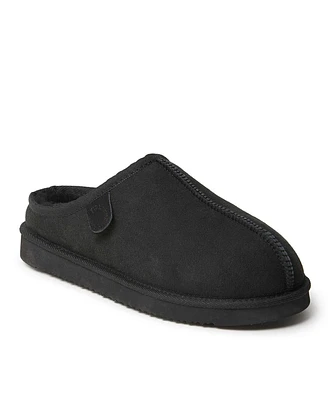 Dearfoams Men's Fireside By Grafton Genuine Shearling Clog Slipper