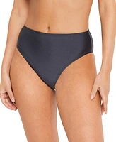 Lscn by Lascana Women's Shimmer High Waisted Bikini Swimsuit Bottom