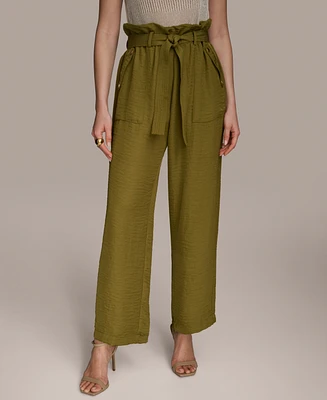 Donna Karan New York Women's Paperbag-Waist Ankle Pants