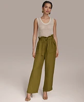 Donna Karan New York Women's Paperbag-Waist Ankle Pants