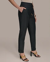 Donna Karan New York Women's Drawstring Cuffed Ankle Pants