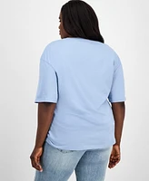 Rebellious One Trendy Plus Cotton Short-Sleeve Amalfi Graphic T-Shirt