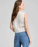 And Now This Women's Crochet Sweater Vest, Exclusively at Macy's