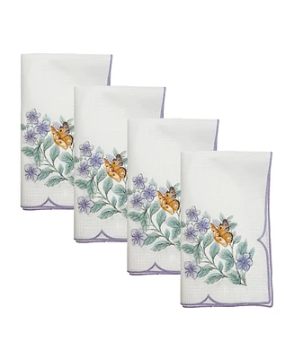 Lenox Butterfly Meadow Flutter Fabric Napkins, Set of 4
