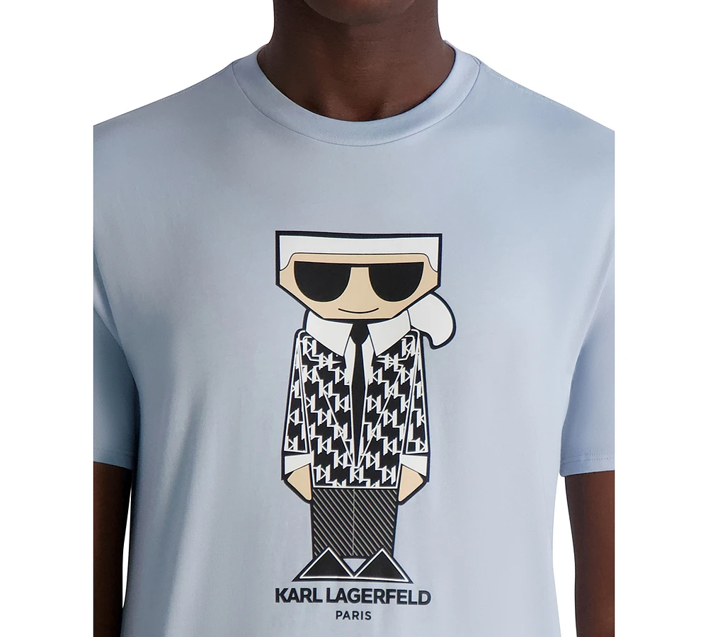 Karl Lagerfeld Paris Men's Short Sleeve Flathead Graphic T-Shirt