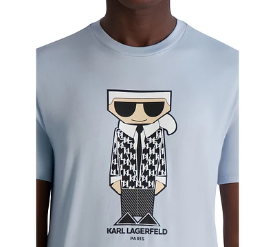Karl Lagerfeld Paris Men's Short Sleeve Flathead Graphic T-Shirt