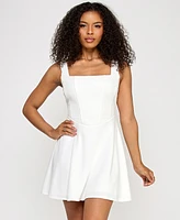 Emerald Sundae Juniors' Corset Fit & Flare Dress