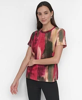 Dkny Women's Abstract-Print T-Shirt