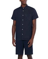 Scotch & Soda Men's Regular-Fit Button-Down Linen Shirt