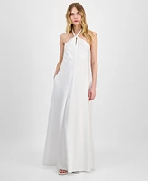 I.n.c. International Concepts Women's Braided-Neck Maxi Dress, Exclusively at Macy's