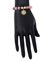 Unwritten Cubic Zirconia Sun Charm Stretch Bracelet