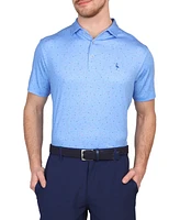 Tailorbyrd Men's Scattered Golf Clubs Printed Performance Polo