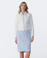 Furniq Uk Women's Bomber Leather Jacket, Created for Macy's