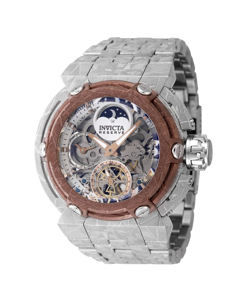 Invicta Men's 47706 Coalition Forces Automatic 2 Hand Silver, Brown, Rose Gold Dial Watch