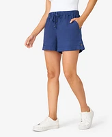 Cable & Gauge Women's Linen Blend Drawstring Short