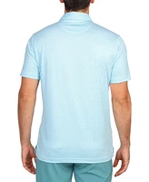 Tailorbyrd Men's Geo Floral Performance Polo