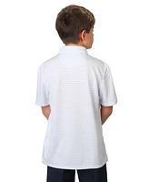 Tailorbyrd Boys Modal Pique Polo with Yarn Dye Stripes