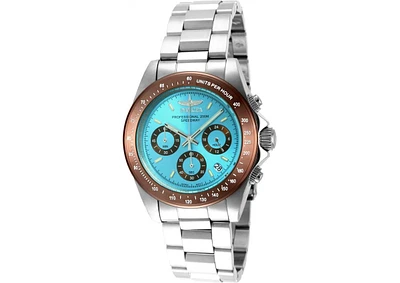 Invicta Men's Speedway Quartz Chronograph Light Blue Dial Watch