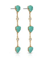 Ettika Turquoise Solstice Dangle Earrings