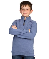 Tailorbyrd Boys Sueded Fleece Quarter Zip