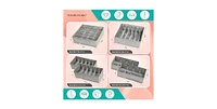 Wondersome Drawer Organizer for Clothes - 6-Pack of Underwear, Sock, Bra, Tie and Clothing Divider - Bedroom Shelf/Cabinet Storage Organization