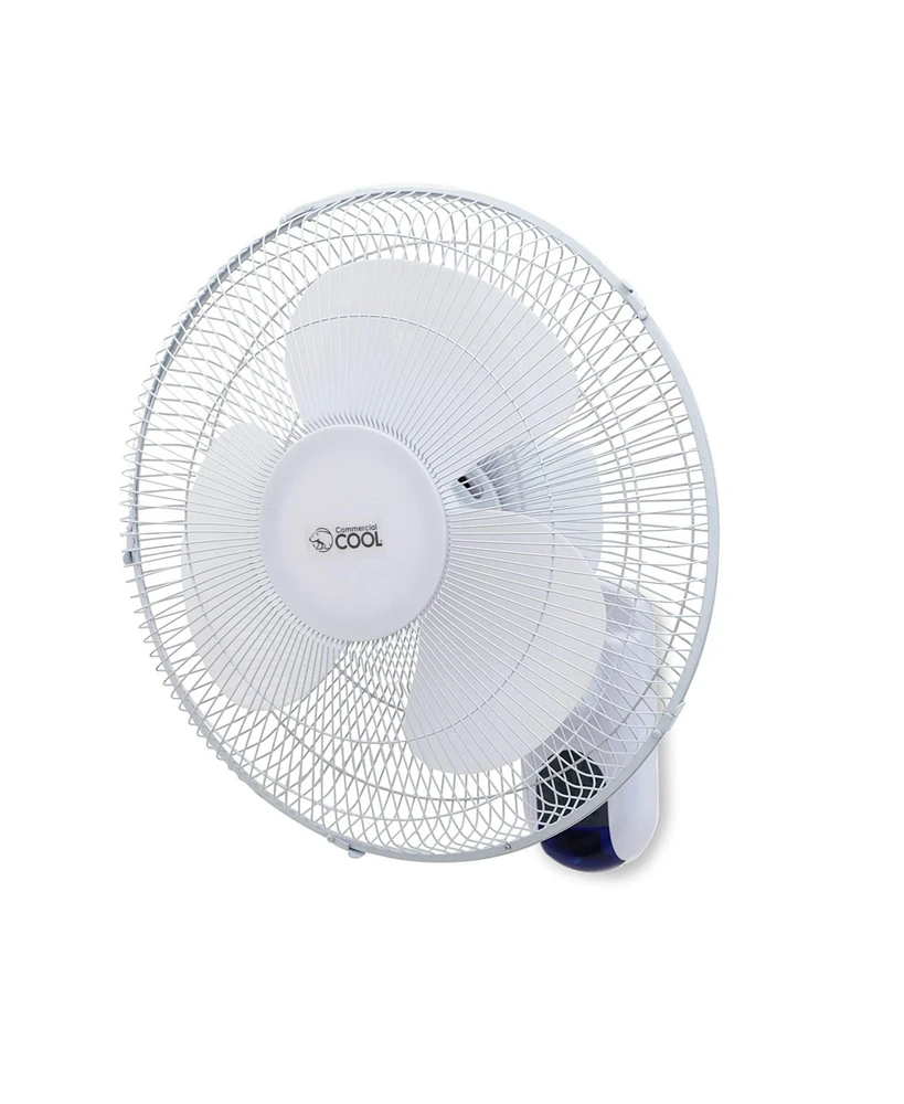 Commercial Cool 16 inch Wall Fan with Remote, White