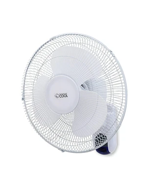 Commercial Cool 16 inch Wall Fan with Remote, White