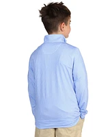 Tailorbyrd Boys Houndstooth Printed Performance Quarter Zip