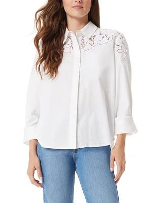 Sam Edelman Women's Dorey Oversized Button Down Shirt