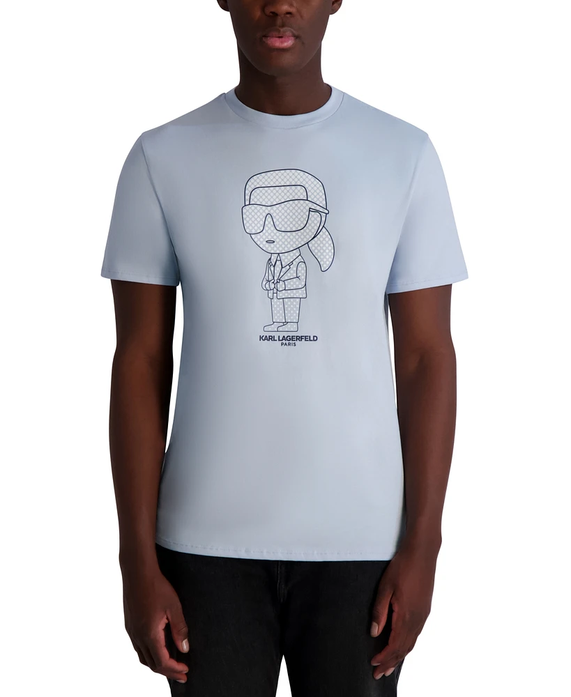 Karl Lagerfeld Paris Men's Caricature T-Shirt