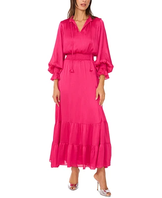 Vince Camuto Women's Smocked-Waist Tiered Maxi Dress