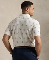 Polo Ralph Lauren Men's Big & Tall Dog-Print Mesh Shirt