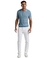 Original Penguin Men's Slim-Fit Textured Short Sleeve Sweater Polo Shirt