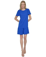 Dkny Flutter Hem Trapeze Dress