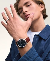 Daniel Wellington Men's Automatic Brown Leather Watch, 40mm