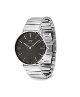 Daniel Wellington Men's Analog Silver Tone Stainless-Steel Watch