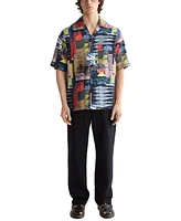 Scotch & Soda Men's Relaxed-Fit Allover Patterned Shirt