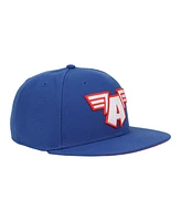 Marvel Men's Universe Captain America A Logo Blue Snapback Hat-osfa