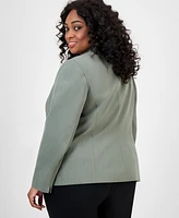 Kasper Plus One-Button Blazer
