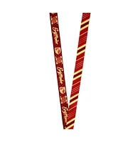 Gryffindor Characteristics Tie Inspired Sublimation Print Metal Enamel Charm