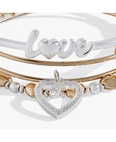 Love Bangle Bracelet Set Of 3