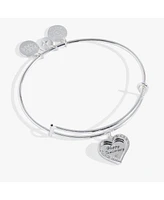 Duo Heart Anniversary Bangle Bracelet