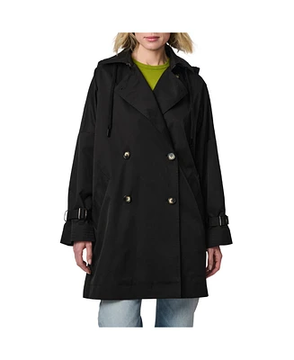 Bernardo Women's Double Breasted Poncho Trench