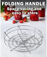 Cook N Home 12-inch Canning Rack, Stainless Steel Steamer Canning Jar Rack