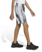 adidas Big Boys Elastic Waistband Motion Gradient Printed 3-Stripe Shorts