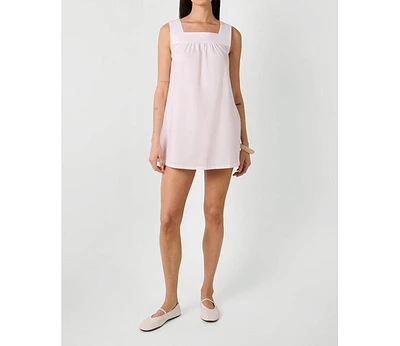 WeWoreWhat Women's Square Neck Babydoll Mini Dress
